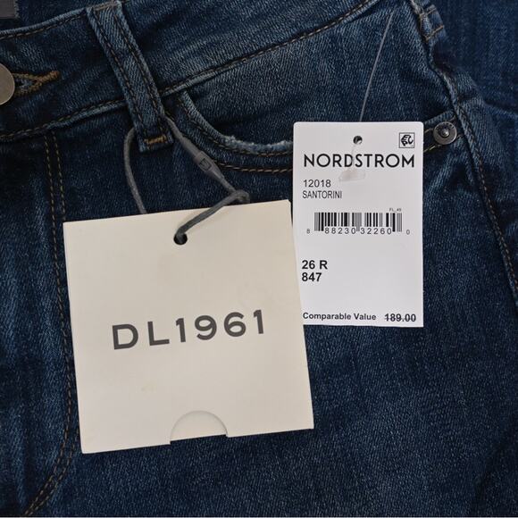 DL1961 Womens 26 Mara High Waist Released Hem Ankle Jeans in SANTORINI NEW - Picture 11 of 13